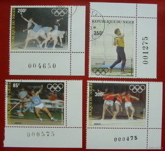 Нигер. Спорт. ( 4 марки ) 1983 года. 1-7.