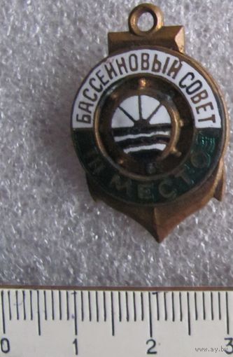 Знак Бассейновый совет 3 место