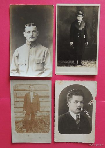 Фото "Мужские портреты", 1930-1940-е гг., Зап. Бел.