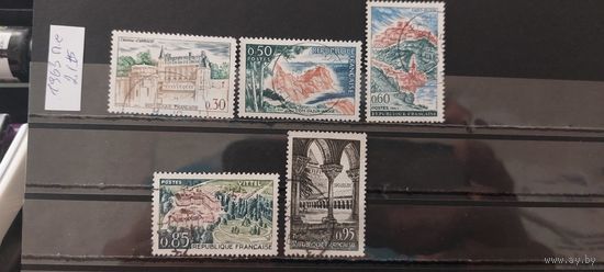 РАСПРОДАЖА ФРАНЦИЯ 1963г. Полная серия. Гаш.