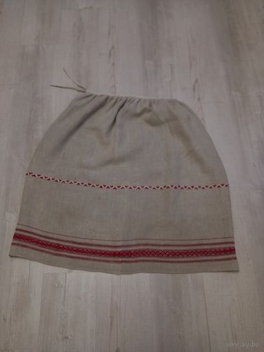 Домотканая юбка старинная, лён