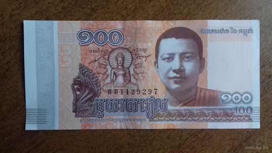 Камбоджа 100 риэлей 2014 года