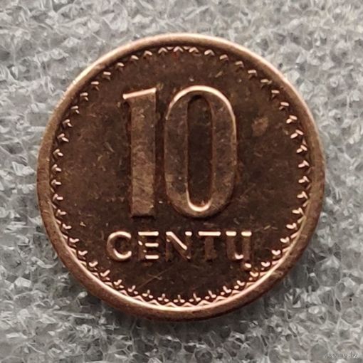 Литва 10 центов  1991 г.