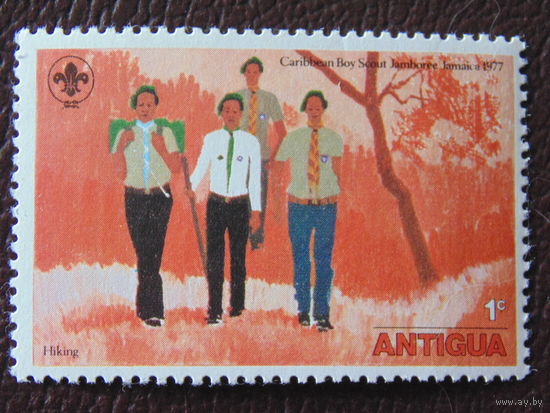 Антигуа 1977 г. Скауты.