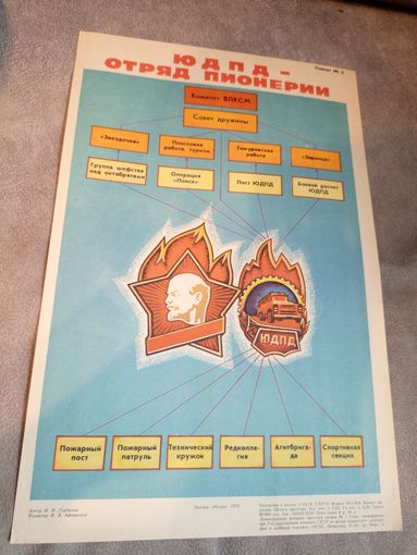 Плакат"ЮДПД" Юные пожарные\д