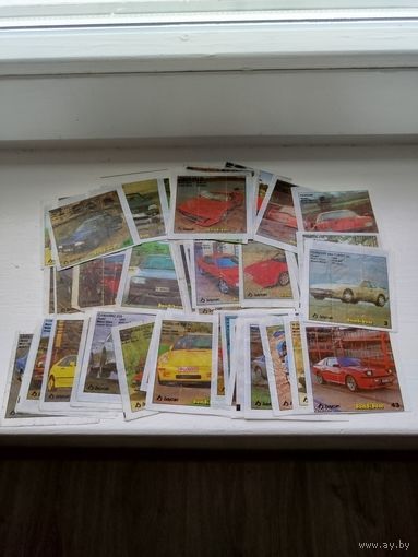 Вкладыши Бомбибом. 54 штуки, разное состояние. С рубля, без МЦ.