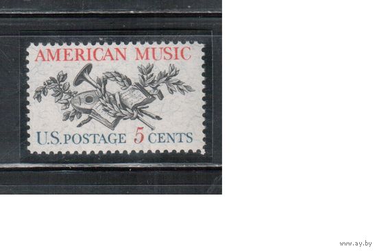 США-1964, (Мих.867),  **   , Музыка  США (одиночка)