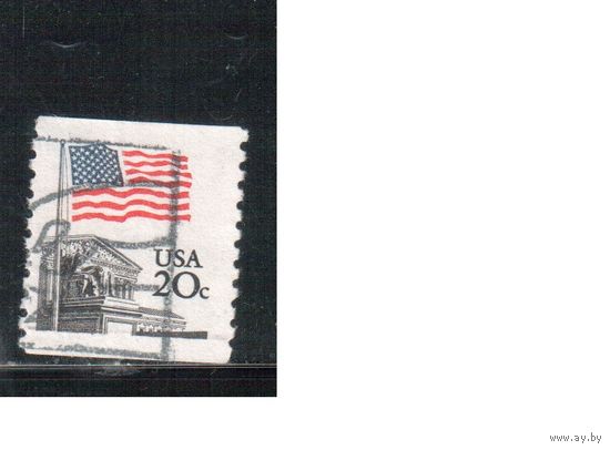 США-1981, (Мих.1522 С) , гаш., Стандарт, Флаг (одиночка),