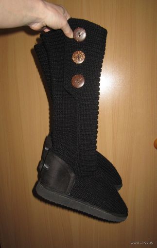 Угги вязаные, р.37-38. Новые.
