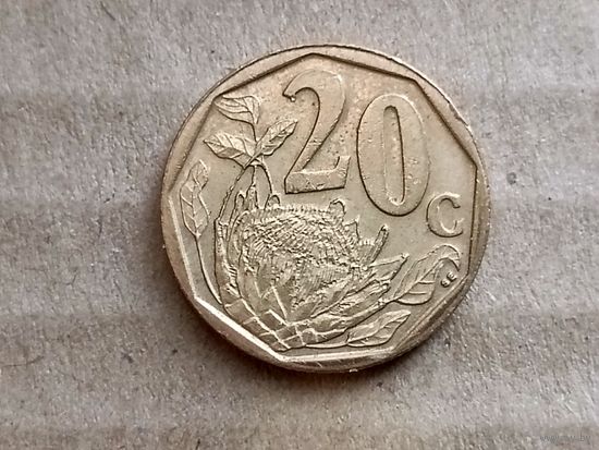 ЮАР 20 центов, 2009г. (U-обм)