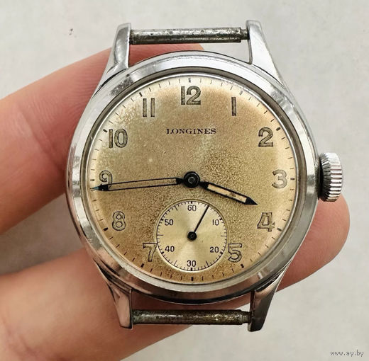 Военные часы Longines 12.68Z 1944 Лонжин сталь пилот