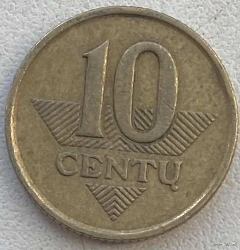 Литва 10 центов 1999 г.