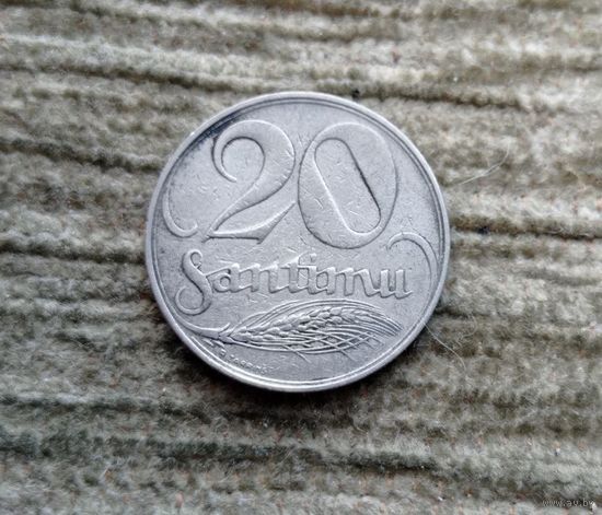 Werty71 Латвия 20 сантимов 1922