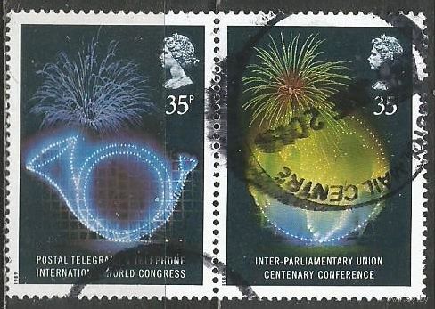 Британия. Юбилейный конгресс ВПС. 1989г. Mi#1200-201. Сцепка.