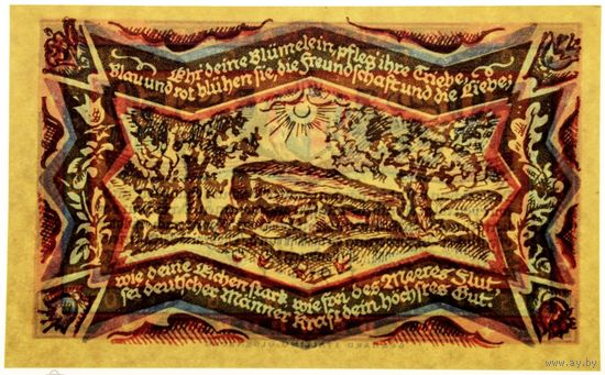 РАСПРОДАЖА!!! - ГЕРМАНИЯ ОЛЬДЕНБУРГ (Нижняя САКСОНИЯ) 50 пфеннигов 1921 год (второй сюжет) - UNC!