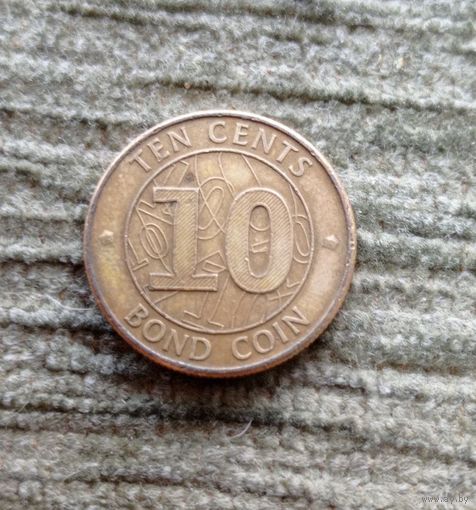 Werty71 Зимбабве 10 центов 2014