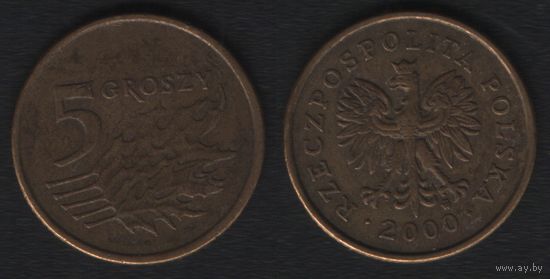 Польша y278 5 грош 2000 год (mw) (_alb2