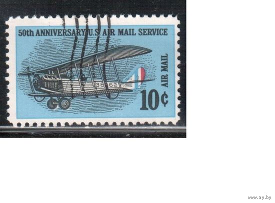 США-1968, (Мих.948) , гаш. , Авиация, Самолет (одиночка),(2)