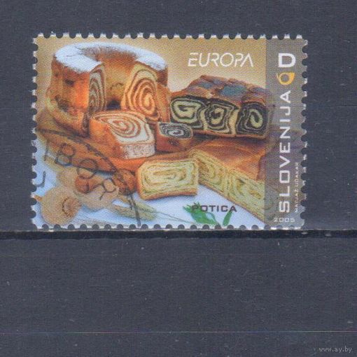 [1439] Словения 2005. Кулинария.Европа.EUROPA. Одиночный выпуск. Гашеная марка.