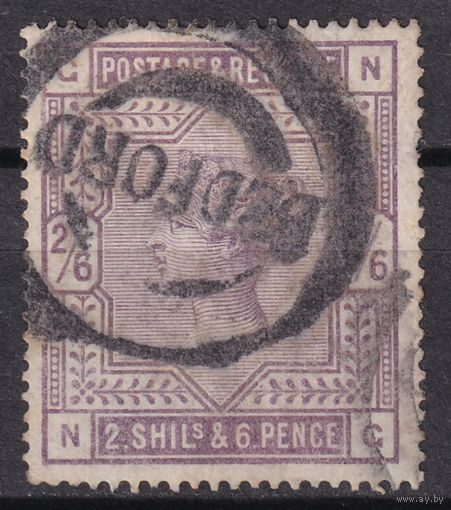 76.Br. Великобритания. Виктория. 2'6Sh. 1883 г. Mi.#82x.