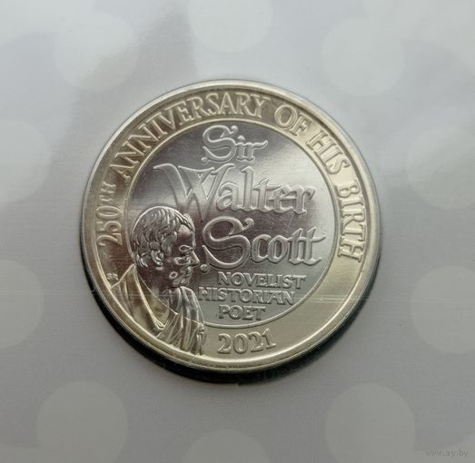 Werty71 Великобритания 2 фунта 2021  Вальтер Скотт
