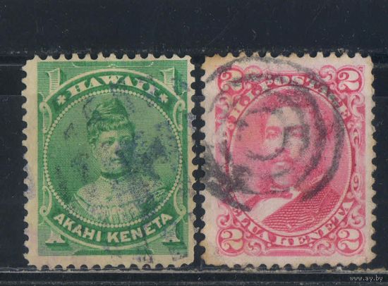 Гавайи Кор 1882 Принцесса Ликелике Калакауа I Стандарт #27,28