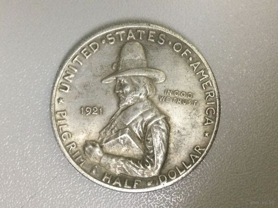 США 1/2 доллара 1921 300 лет Пилигриму (копия)