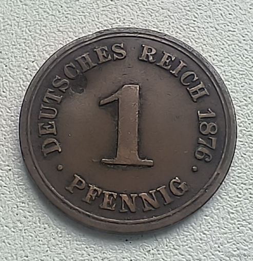 Германия 1 пфенниг, 1876 А  2-12-43