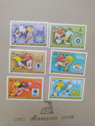 Монголия марки 1978 г. Футбол.