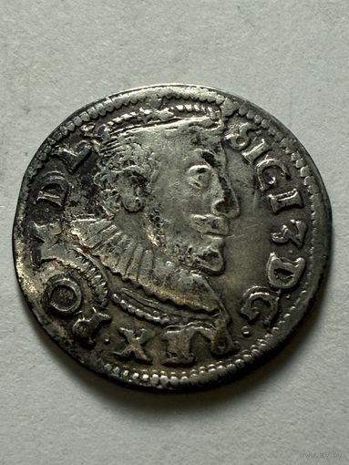 С рубля!3 гроша(трояк) 1590 Познань Сигизмунд 3 ваза