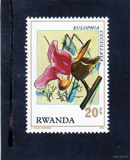 Руанда. Ми-843. Флора. Цветы. Орхидеи. 1976.