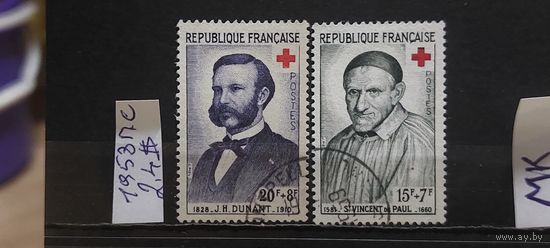РАСПРОДАЖА ФРАНЦИЯ 1958г. Полная серия. Гаш.