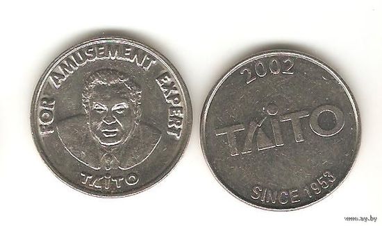 ЖЕТОН. Taito For Amusement Expert ЯПОНИЯ