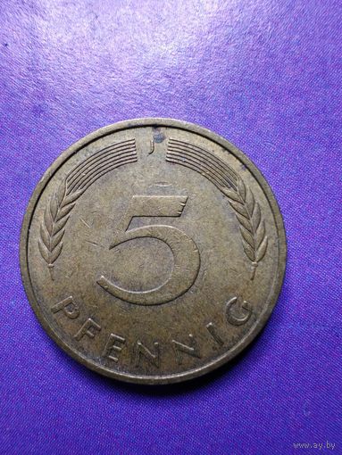 Германия ФРГ 5 пфеннигов 1988 J