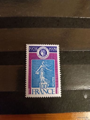1978 Франция искусство чистая клей MNH** выпускалась одиночкой (4-16)