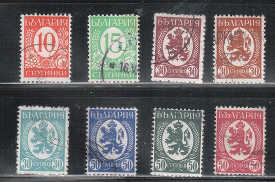 Болгария-1936, (Мих.299-303), гаш.  , Стандарт, Герб, (Полная серия)(1)
