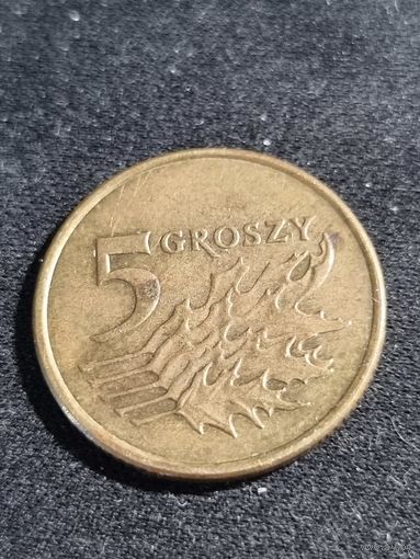 Польша 5 грошей 1999