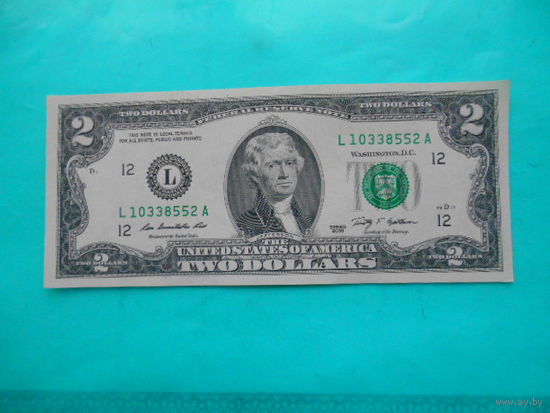 США 2 доллара 2009 г "L"