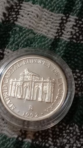Испания 1 экю1992 Мадрид серебро