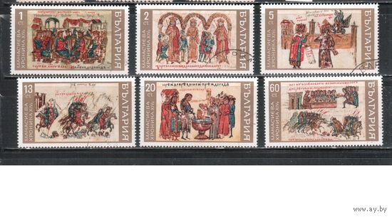 Болгария-1969, (Мих.1916-1921),    гаш. ,История, Искусство (полная серия)