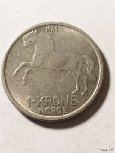 Норвегия 1 крона 1969