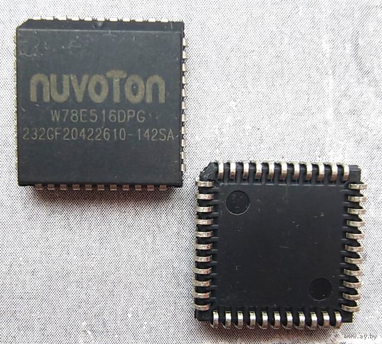 W78E516DPG Микроконтроллер 8-Бит, 8052, 40МГц, 64КБ (64Кx8) Flash, 36 I/O.  W78E516D-PG W78E516