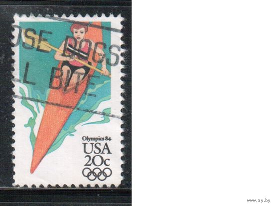 США-1984, (Мих.1693) , гаш. , Спорт, Летняя ОИ-1984,