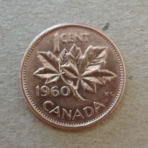 Канада 1 цент 1960 год, KM# 49  ю