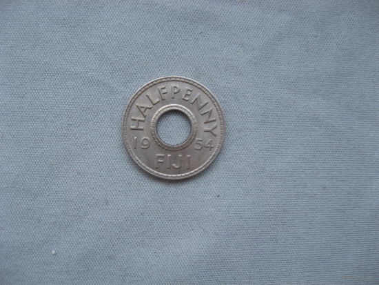 Фиджи 1/2 пенни 1954 год Елизавета II
