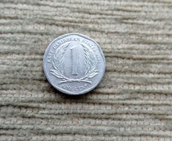 Werty71 Карибские острова 1 цент 2004 Елизавета 2 Карибы