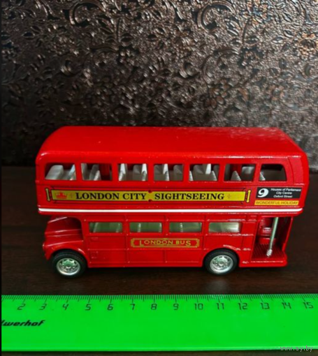 Машинка (Модель) лондонского двухэтажного автобуса 1:64