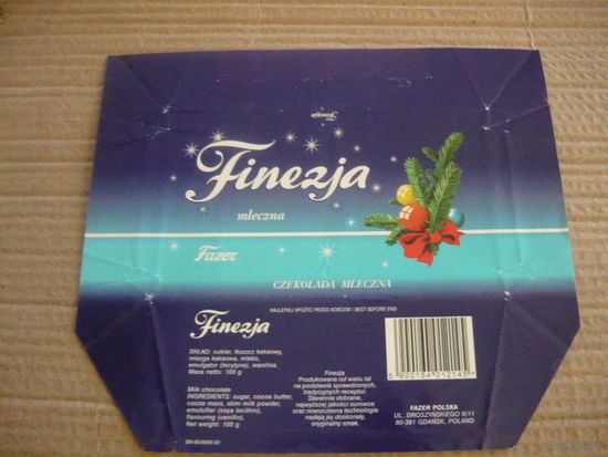 Обертка от шоколада  FENEZJA