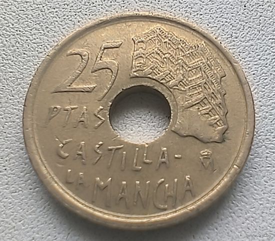 Испания 25 песет, 1996 Кастилия - Ла-Манча 7-5-39