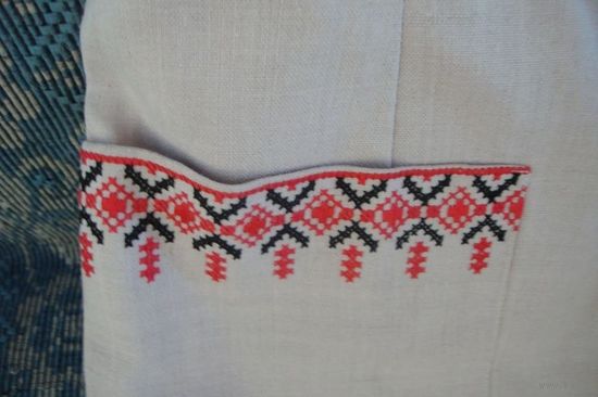 Костюм с вышивкой 50 годы лен